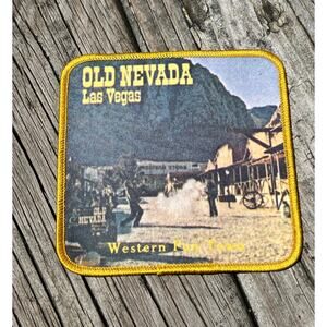 Vintage Old Nevada Las Vegas Photo Patch Bonnie Spring Western Fun Town Souvenir